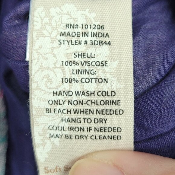 Soft Surroundings Italian Dreams Tiered Maxi Dress PS 3DB44 - Picture 7 of 8